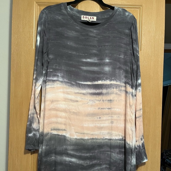 Anthropologie Dolan Trina Tie-Dye Midi Dress Women’s Size Small Long Sleeves - Picture 3 of 12